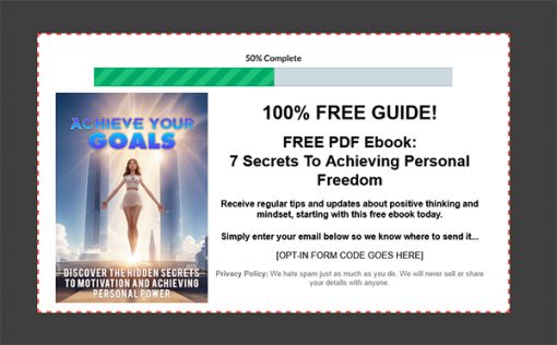 Achieve Your Goals Ebook and Videos MRR