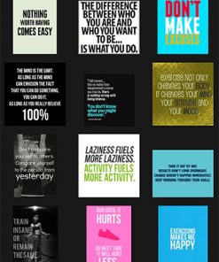 Fitness Quotes PLR Graphics Vol 5