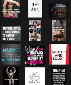 Fitness Quotes PLR Graphics Vol 6