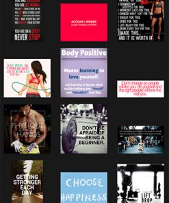 Fitness Quotes PLR Graphics Vol 7