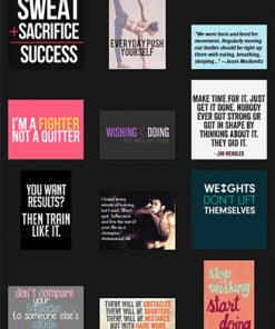 Fitness Quotes PLR Graphics Vol 10