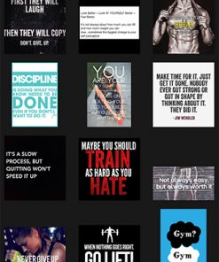 Fitness Quotes PLR Graphics Vol 11