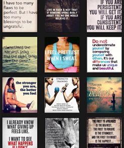 Fitness Quotes PLR Graphics Vol 17