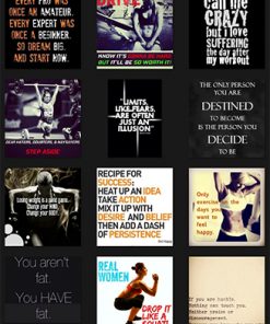 Fitness Quotes PLR Graphics Vol 18