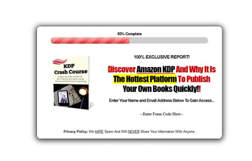 Amazon KDP Crash Course Report MRR