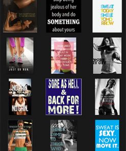 Fitness Quotes PLR Graphics Vol 21