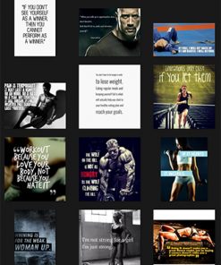 Fitness Quotes PLR Graphics Vol 22