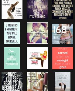 Fitness Quotes PLR Graphics Vol 29