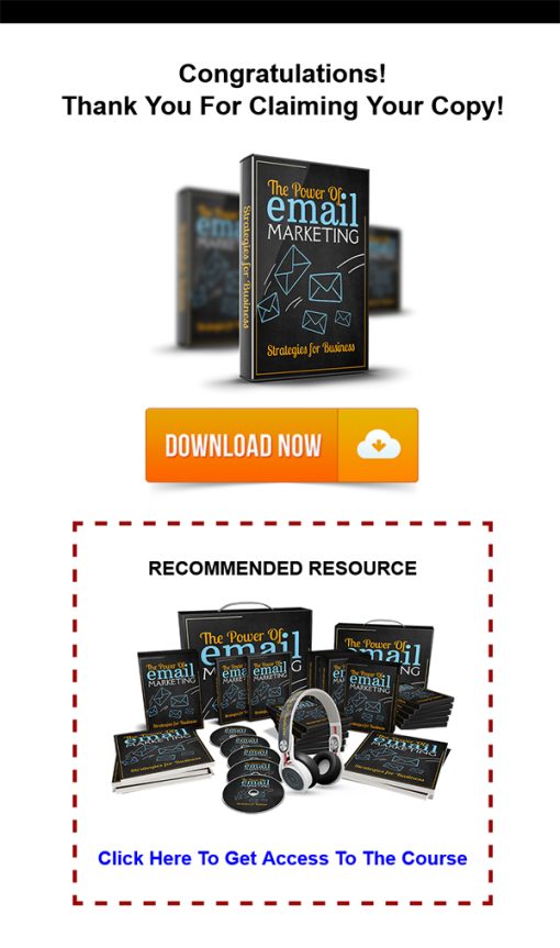Power of Email Marketing PLR Ebook and Videos