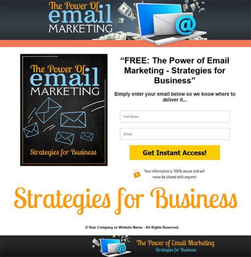 Power of Email Marketing PLR Ebook and Videos