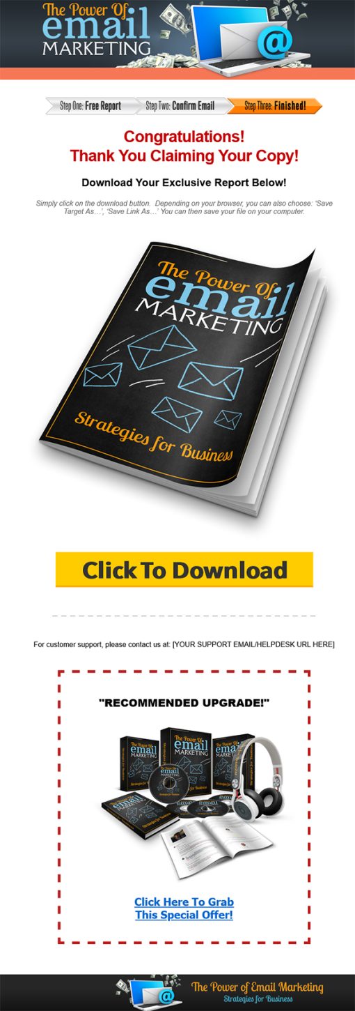 Power of Email Marketing PLR Ebook and Videos