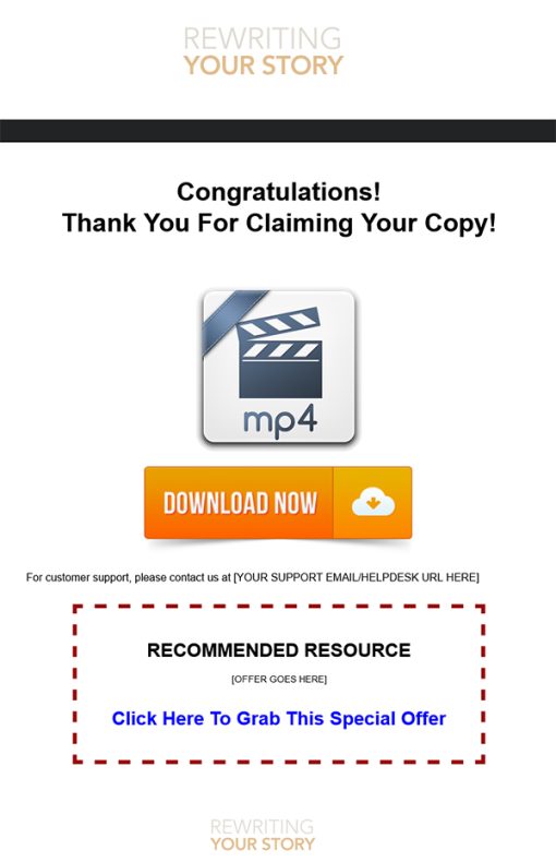 Rewriting Your Story Ebook and Videos MRR