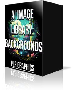 AI Image Library Backgrounds PLR Graphics