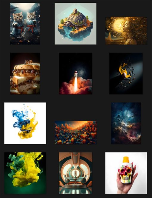 AI Image Library Backgrounds PLR Graphics