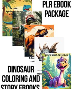 Dinosaur Coloring and Story PLR Ebooks