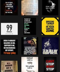 Fitness Quotes PLR Graphics Vol 31