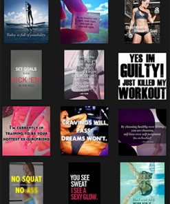 Fitness Quotes PLR Graphics Vol 32