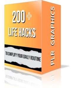 200 Life Hacks PLR Graphics