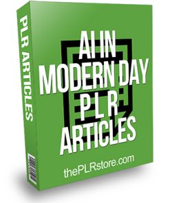 AI in Modern Day PLR Articles