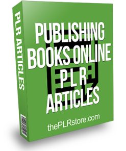 Publishing Books Online PLR Articles