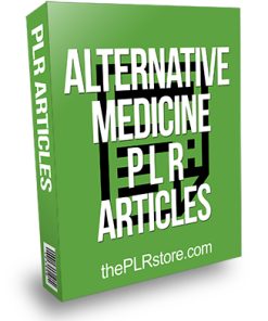 Alternative Medicine PLR Articles