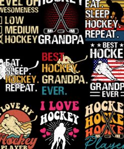 Hockey Player Designs PLR Graphics