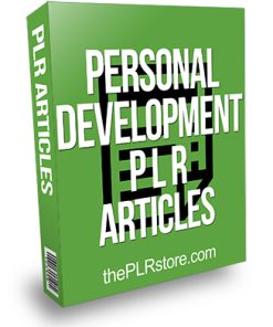 Personal Development PLR Articles