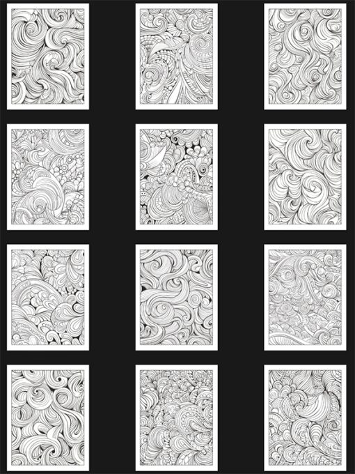 Relaxing Patterns PLR Coloring Ebook