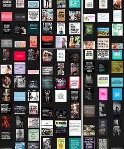 Fitness Quotes PLR Graphics Package 1