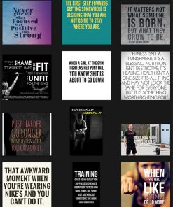 Fitness Quotes PLR Graphics Vol 36