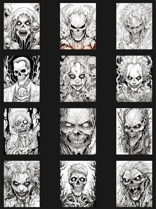 Freaky Horror PLR Coloring Ebook