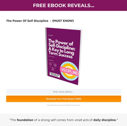 The Discipline Code Ebook MRR Package