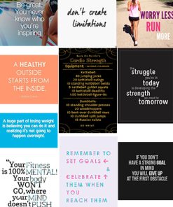 Fitness Quotes PLR Graphics Vol 40