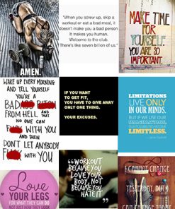 Fitness Quotes PLR Graphics Vol 42