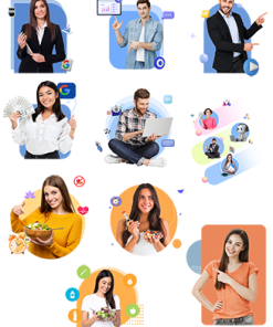 Salespage People Images PLR Graphics Vol 23
