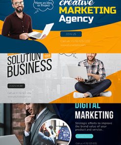Business Horizontal Ad Templates PLR Graphics