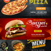 Food Horizontal Ad Templates PLR Graphics Vol 1