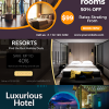 Hotel Horizontal Ad Templates PLR Graphics
