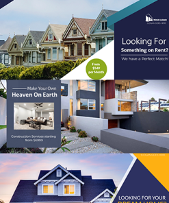Real Estate Horizontal Ad Templates PLR Graphics