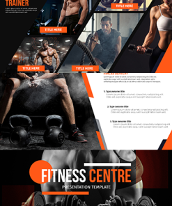 Fitness Presentation Templates PLR Graphics