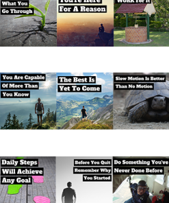 Instagram Motivation Images Pack PLR Graphics