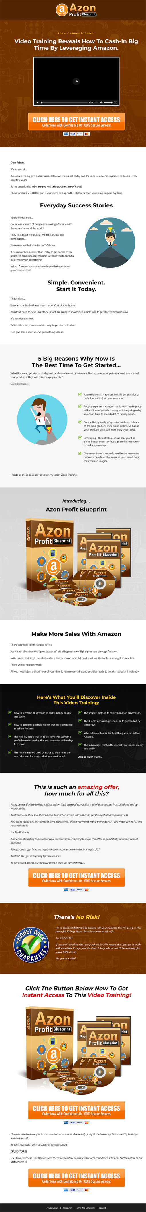 Amazon Profit Blueprint MRR Videos Sales