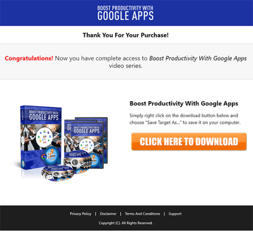 Boost Productivity with Google Apps MRR Videos