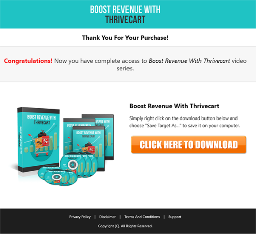Boost Revenue with Thrivecart MRR Videos Sales TY