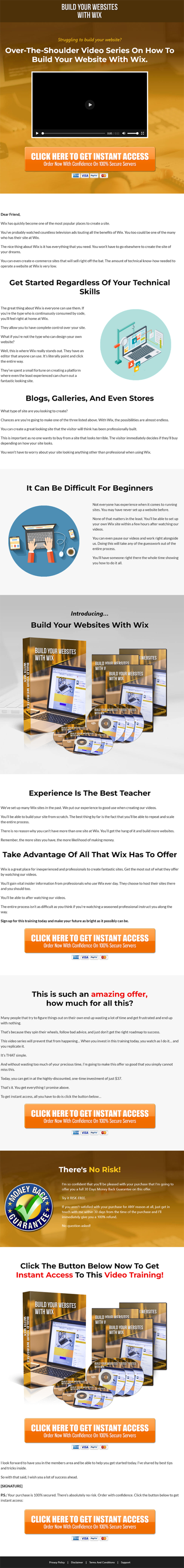 Build with Wix MRR Videos Sales
