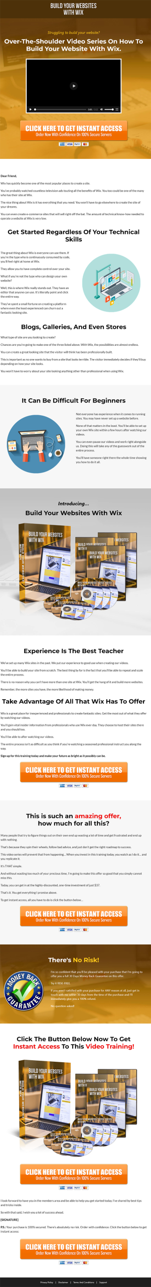 Build with Wix MRR Videos Sales