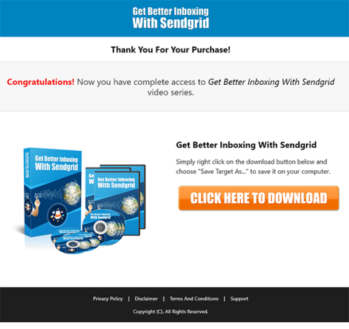 Better Inboxing with Sendgrid MRR Videos