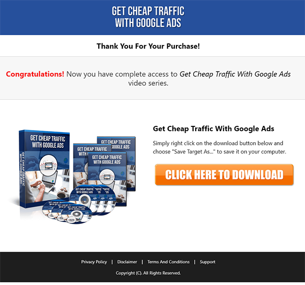 Cheap Traffic with Google Ads MRR Videos Sales TY