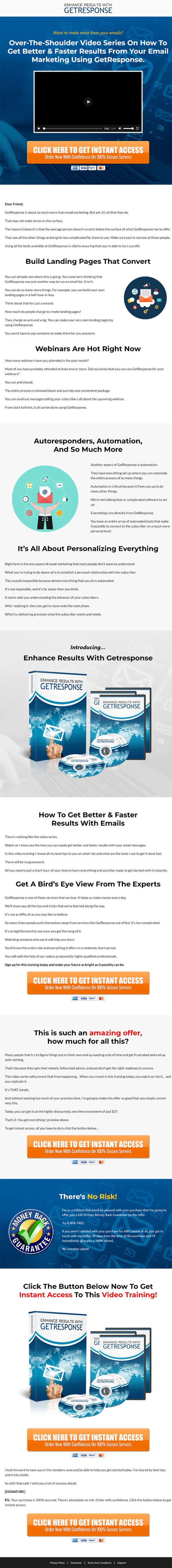 Enhance Results with GetResponse MRR Videos Sales