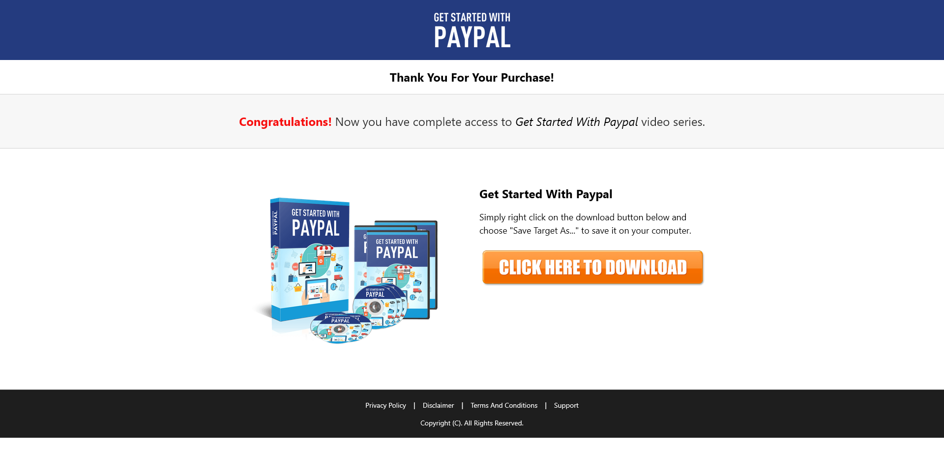 Get Started with Paypal MRR Videos Sales TY